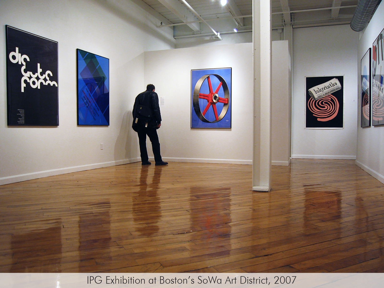 IPG exhibition of Swiss Object Posters at the SOWA Art and Design District in 2007.