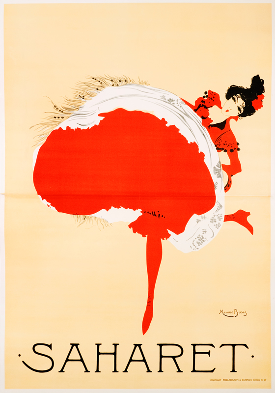 Dancer bends over revealing petticoats; red, white, black