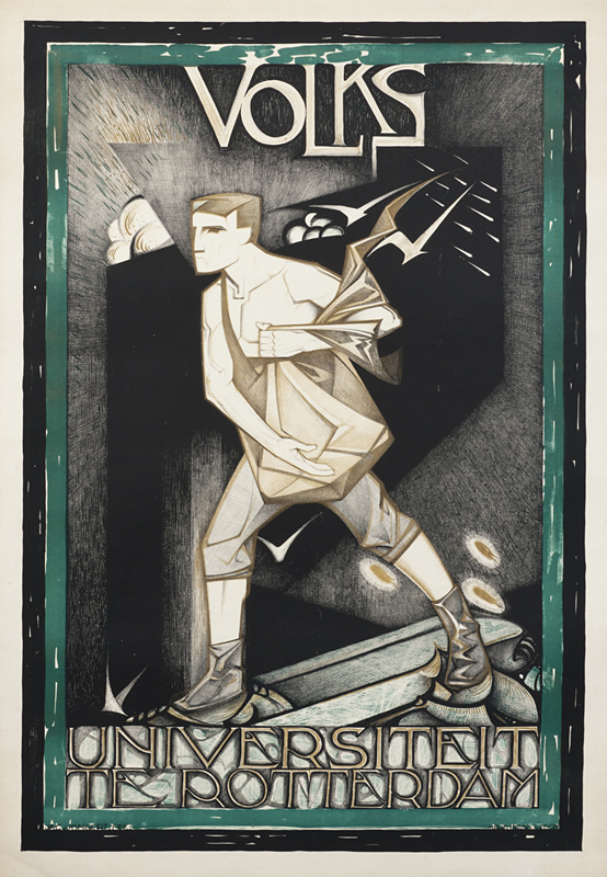 Man sowing seeds; GREEN, BLACK, gold